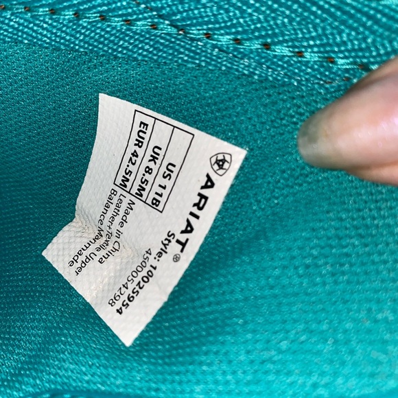 Ariat textile patriotic round up western cowboy boot womens rare - Picture 4 of 5